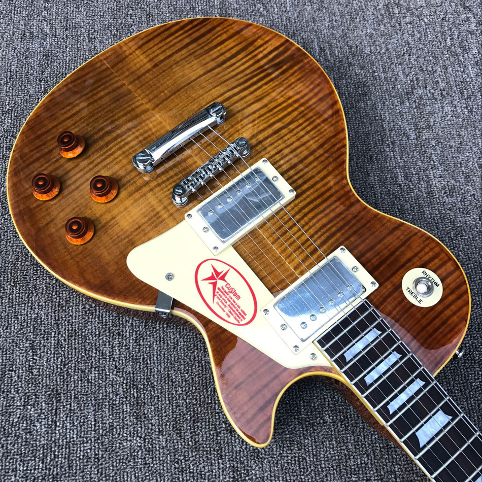 Custom store 1959 R9 tiger flame LP electric guitar
