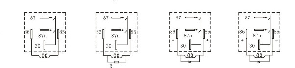 JD1914 40 Amp 5 Pin Relay , 5 Blade 12vdc Advance Auto Parts Relay With Backrest 5 pin auto relay