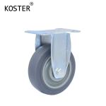 75mm/100mm/125mm Industry Trolley Grey Polyurethane Plastic Caster Wheel with
