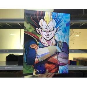 Quality Non Toxic 3D Lenticular Poster Printing Goku Wall Art Painting wholesale