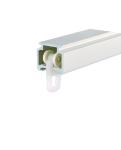 Square Heavy Curtain Rod Rings Strong Bearing Aluminum Curtain Track