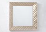 3D Square Accent Metal Wall Art Mirror