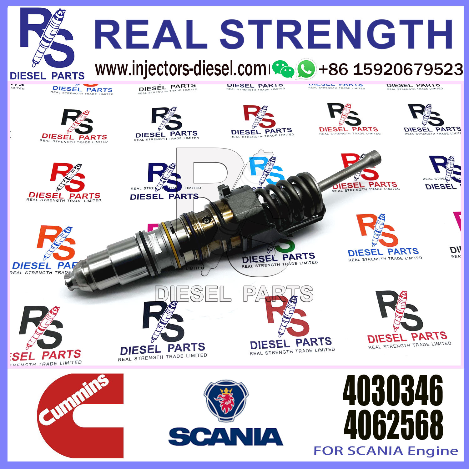 Isx15 Qsx15 X15 Diesel Engine Fuel Injector 4954888 1521978 1764364 1764365 1846348 4030346 for C-UMMINS engine