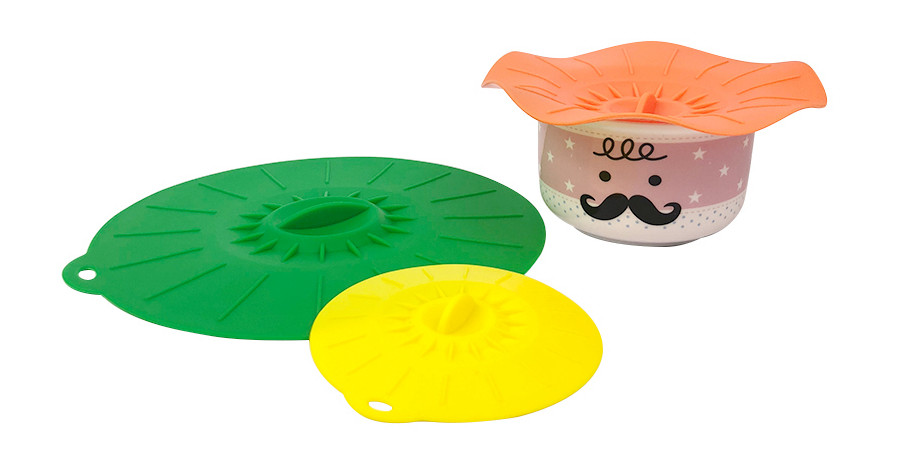 new design BPA Free Food Safe Customize best seller Fresh Silicone Tops Suction Vacuum Vegetable Cover for bowl