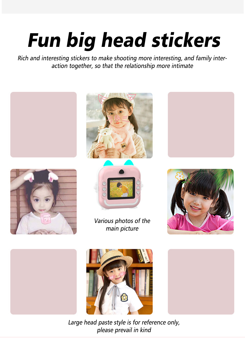 X11S Mini Dual Lens Kids Camera 1080P Bunny Cartoon Children Camera Adorable Toy Kids Selfie Digital Camera As Gift Prize