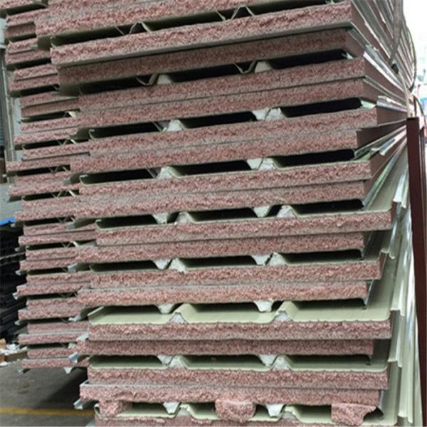 corrugated roofing 0.326mm steel sheet 50mm TPS sandwich roof panel for worker