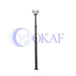 IP66 20m Mobile Surveillance Camera Mast Aluminum alloy 6063