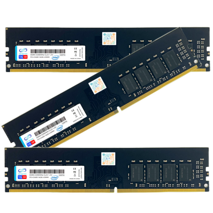 dram chips INFINITES INTEL Memory DDR4 Memory Module UDIMM DDR4 16GB 3200MHz 1.2V 288pin Memory card test process