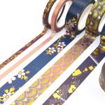 Kpop Rainbow Galaxy Holographic Washi Tape Gold Foil Custom