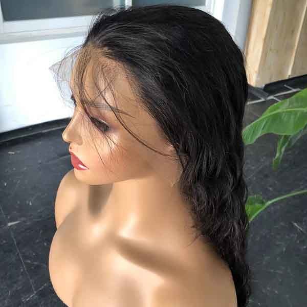 Double Drawn Loose Curly 13x4 HD Lace Frontal Wig Human Hair 22inch