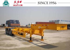 Quality 40 Foot Skeletal Container Trailer Three Axle Fuwa Steel Suspension wholesale