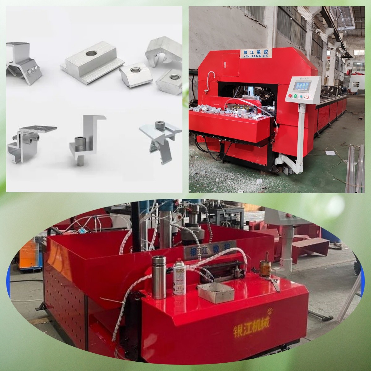 7.5kW Cur Tain Wall Accessor Aluminum Alloy Profile Punching And Saw Cutting Machine