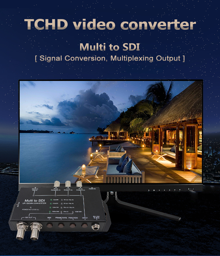 DC In 7.5V-15V Aspect Ratio Video Converter With Independent Audio
