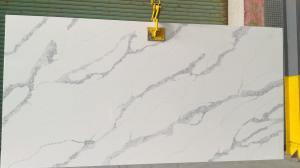 Quality 3200*1600*20mm Calacatta Quartz Stone Vanity Top Island Benchtop wholesale