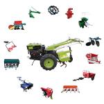 4WD Agriculture Hand Tractor 8hp 680mm Small Farming Tools Equipment