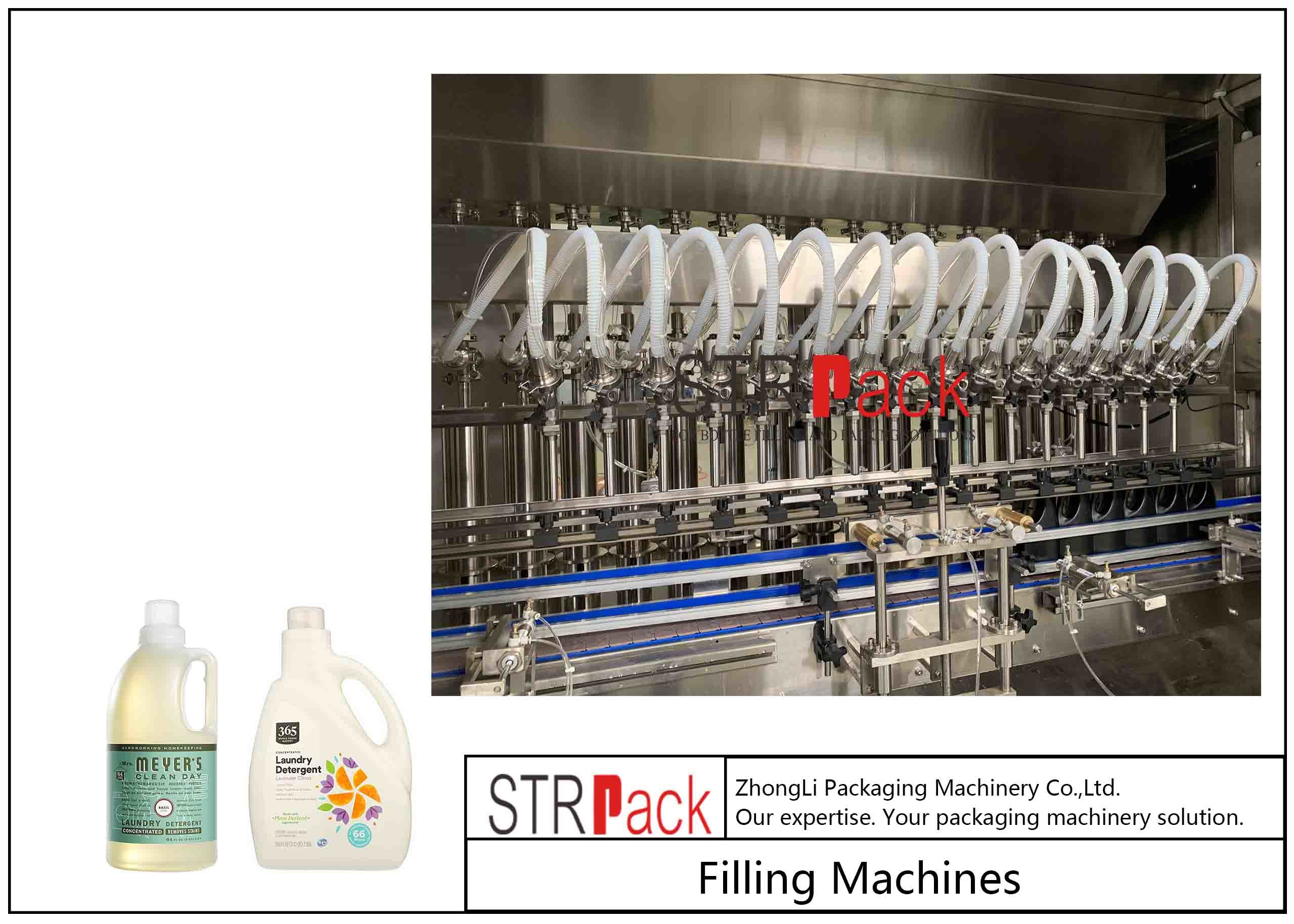 Linear Type Automatic Chemical Liquid Filling Machine Customized Weight Wide Range