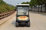 4 Wheel Drive 6 Seat Electric Golf Cars With Golden Color / Electrical Golf