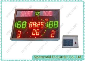 Quality Red Indoor Led Basketball Electronic Score Board , Basketball Digital Scoreboard wholesale