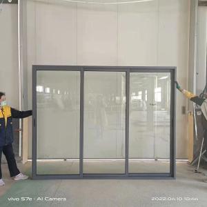Quality Customizable Tempered Glass Aluminum Sliding Doors For Houses Space Saving wholesale