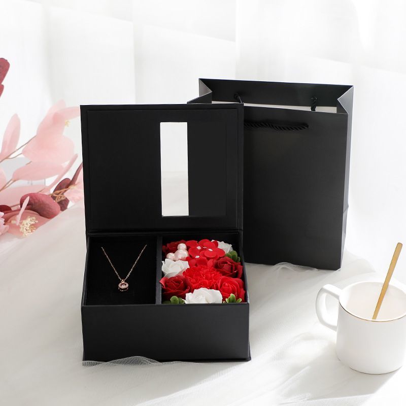 Custom Cardboard Book-Shaped Printing Paper Folding Packaging Gift Box with Magnetic Closure