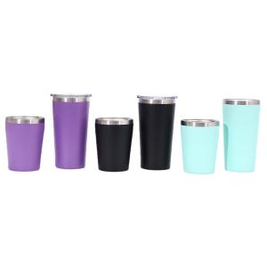 Quality 8oz/12oz Double Wall Stainless Steel Thermal Travel Mug Eco Friendly Insulated Vacuum Flask Spill Proof With Laser / 3D / Silk-Screen Logo wholesale