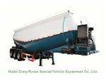 Tri Axle Tank Semi Trailer For Cement Bulk Powder Carry High Loading Capacity