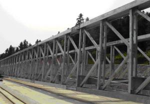 Quality Multi Span steel Truss Bridge , Portable Steel Bridge Heavy Loading Capacity wholesale