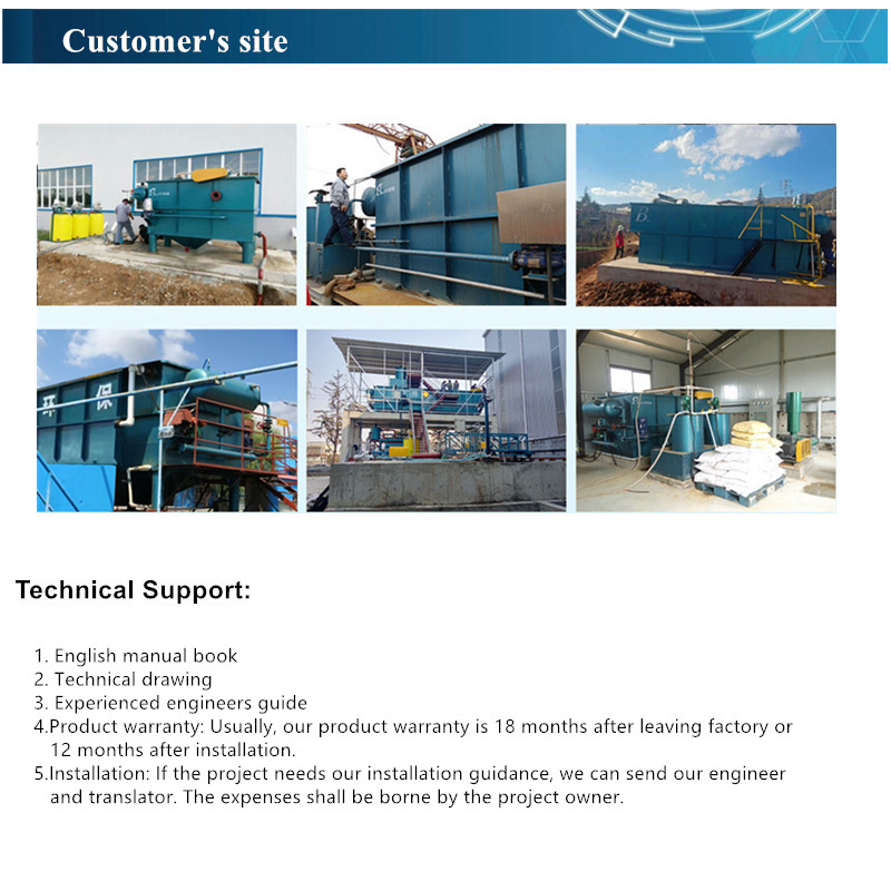 3000L/Hour Dissolving Air Float Machine for Wastewater Treatment Plant in Aquaculture