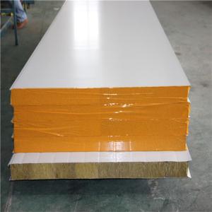 Quality sandwich panel homes 50mm rock wool sandwich board with fireproof wholesale
