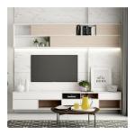 Adjustable Wooden Wall Mounted TV Stand Unit for Luxury Modern Living Room