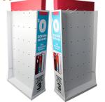Advertising CMYK Cardboard Hook Display
