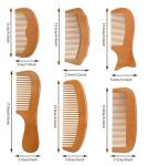 Natural Handmade Wooden Comb Anti Static Green Sandalwood Comb