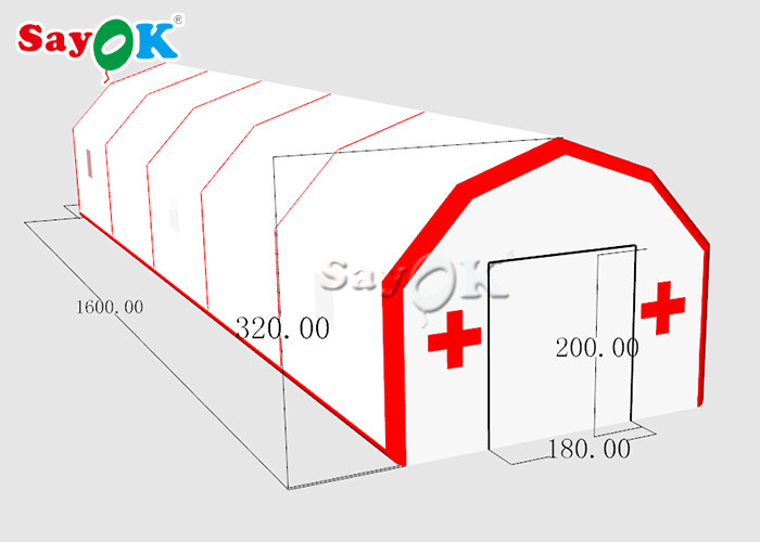 High Durability Blow Up Air Tent / Antibacterial Inflatable Tunnel Tent