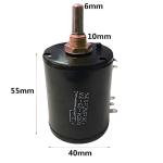 BONENS WXD4-23 6mm Shaft Multi-turn Rotary Wirewound Potentiometer 10K Ohm 3