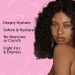 Transparent Customizable Gel for Wavy Curly and Coily Hair Styling Frizz