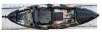Blow Fitting Sea Fishing Kayak , Simple Black Color Single Man Canoe