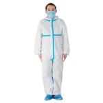 Full Body Disposable Coverall Suit , Chemical Protective Coverall Safety