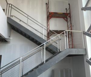 China 12mm Tempered Glass Interior Stair Railings Stainless Steel Balcony Balustrade on sale