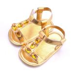 Wholesale PU Leather upper Anti-slip sandals 0-2 years girl Princess toddler