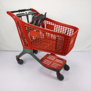 Quality 175L HDPP Nylon All Plastic Shopping Carts Warehouse Supermarket Shopping Trolley wholesale
