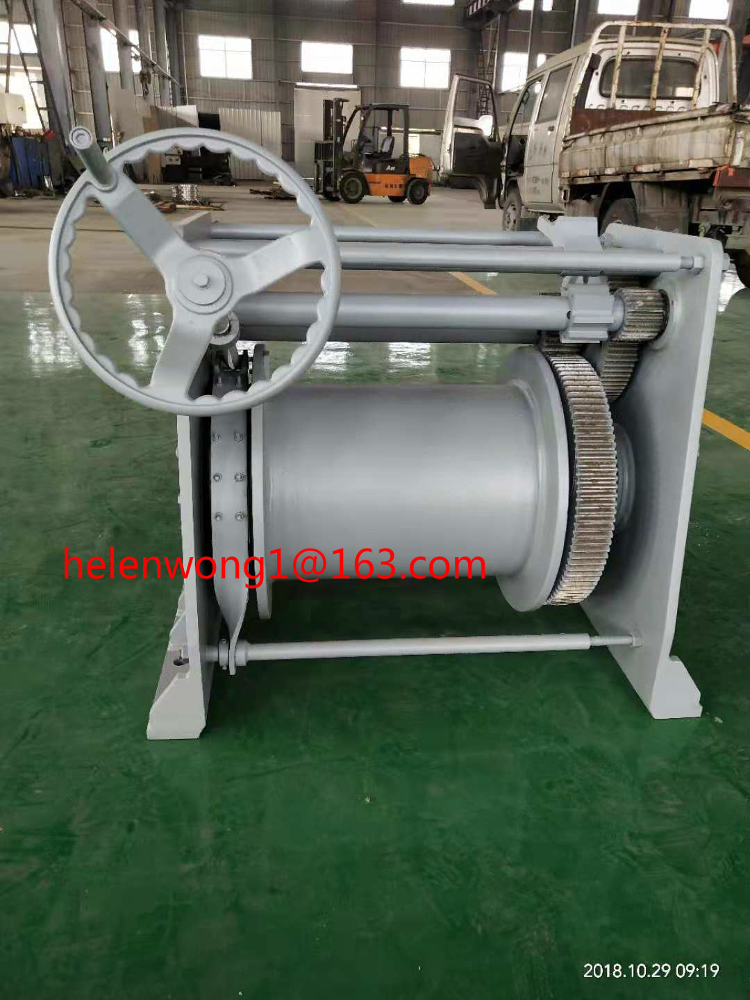sells 20mm wire rope 50m wire length 30KN hand winch marine winch