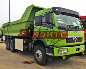 China 20 - 30 Tons Earthmoving Heavy Duty Tipper Trucks , 3 Axle 10 Wheeler Dump Truck on sale