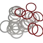 AS568 PG Standard Size Different Colour NBR FKM EPDM Silicone O Ring for Sealing