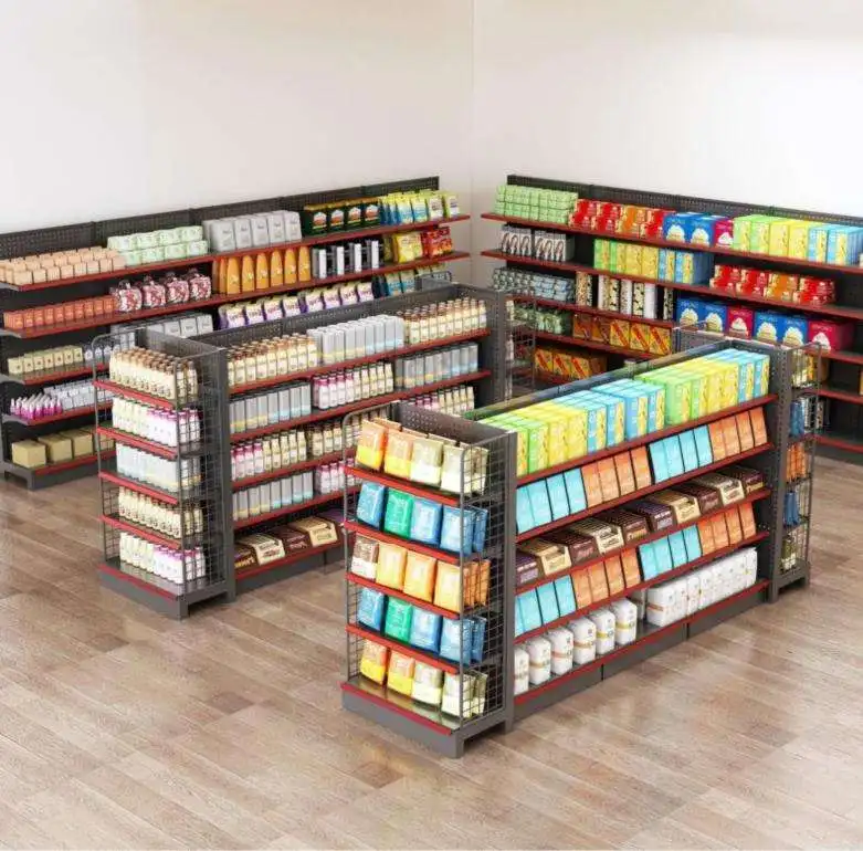 Affordable Price Beautiful Design Used Gondola Shelving Supermarket Shelves