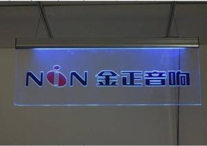 Quality High Brightness led acrylic guiding sign board hanging WHITE wholesale