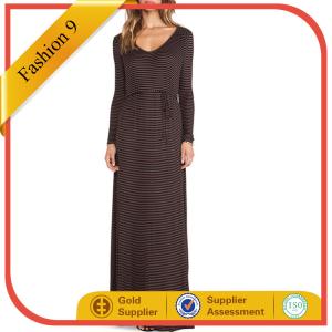 Quality Casual V Neck Floor Length Maxi Dress wholesale