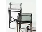 Stylish Flat Furniture SGS Sandblast Sand Carved Glass