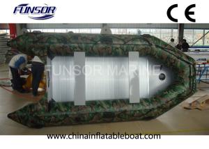 Quality Aluminum Floor Camouflage Inflatable Boat , Six Person Advanced Inflatable Kayak wholesale