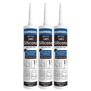 Quality Water Resistant Silicone Adhesive Sealant Acetic Clear RTV Glass Sealant wholesale