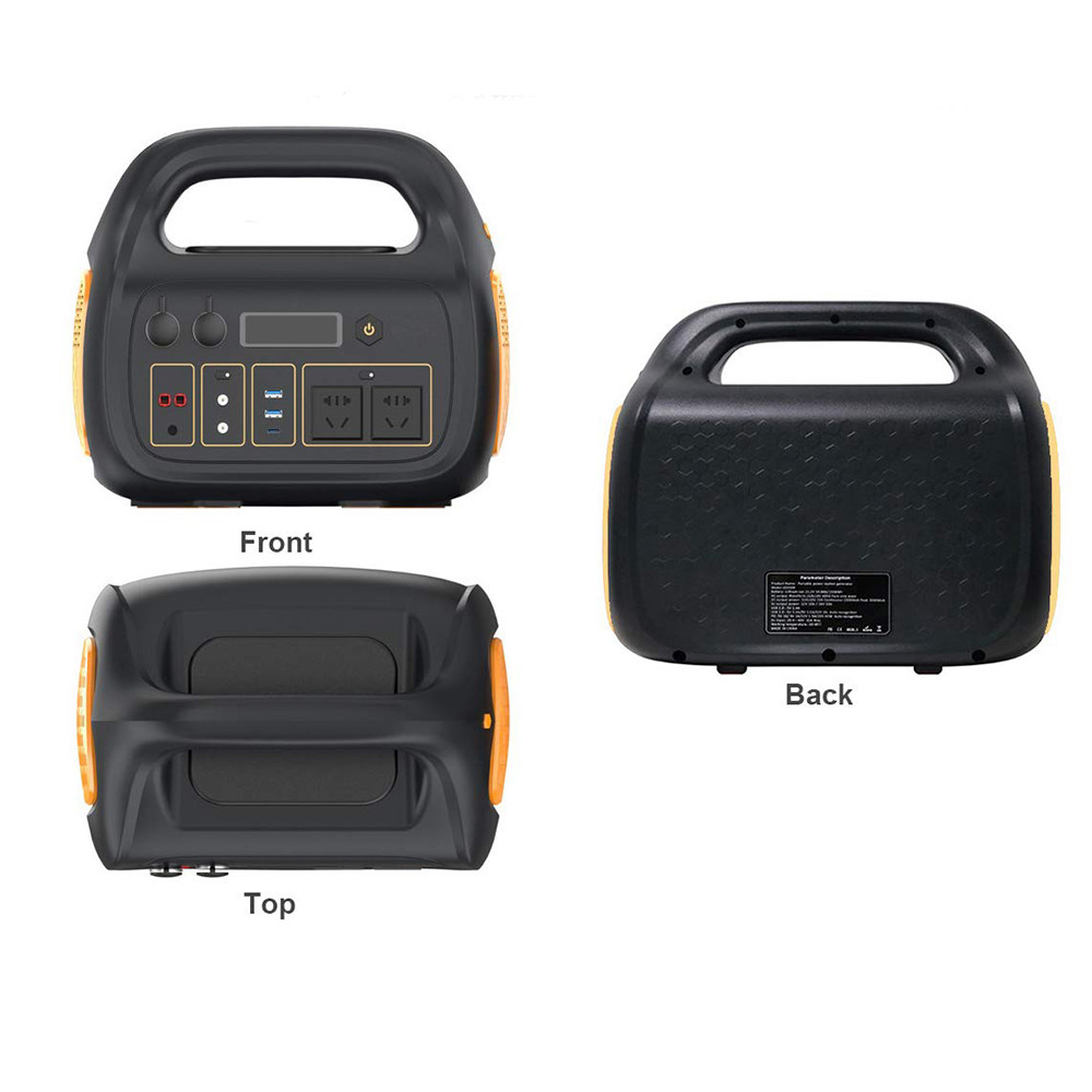500W Solar Energy System Portable Solar Power Bank Generator With Rechargeable Lithium Battery